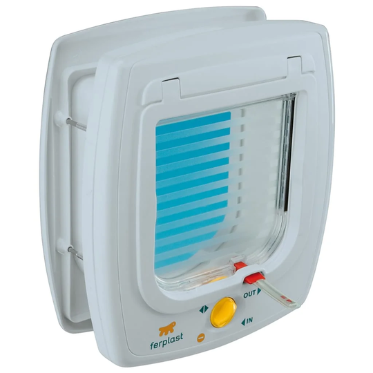Ferplast 4-Way Manual Cat Flap Swing White