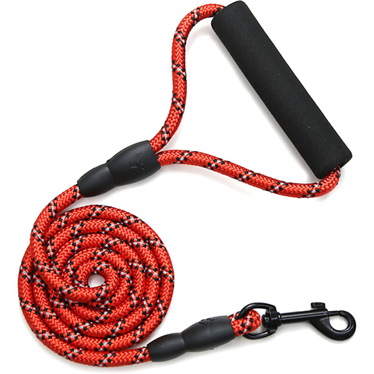 Dog Leash Reflective Dog Leash Dog Training Leash with Comfortable Padded Handle for Dogs 4ft/46.45in,model:Red - model:Red