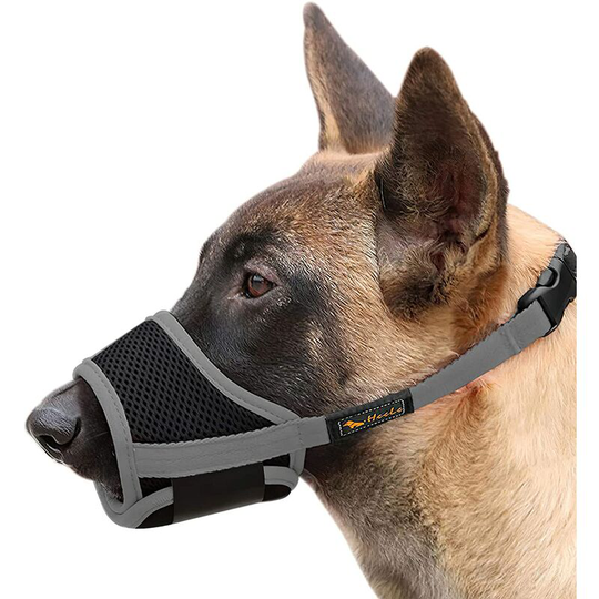 Dog Muzzle Adjustable Soft Muzzle for Dogs Nylon, Anti Bark Anti Bite Muzzle, Medium and Small Dogs Muzzle, Pet Tool s, Black