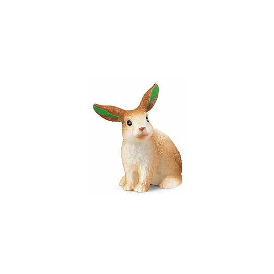 72186 Easter Rabbit With Green Ears Figure - Schleich