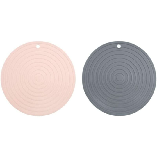 Cat Bowl Mat 2 Pieces Dog Bowl Mat and Cat Food Dog Placemat Non-Slip Mat Underside Bowls Portable