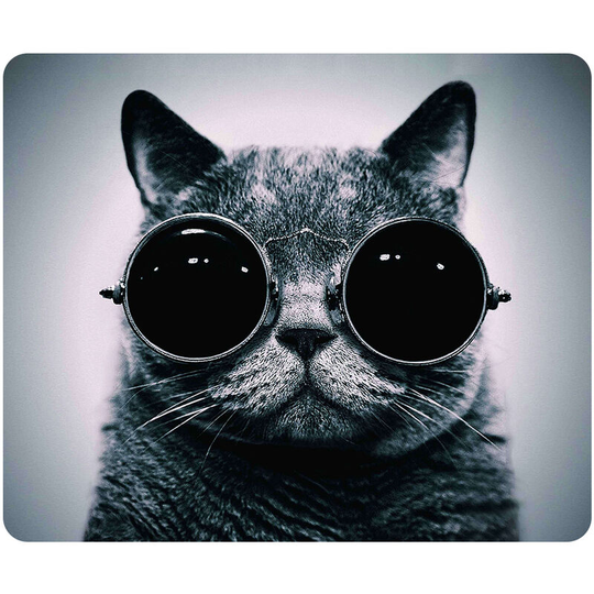 CAT-1 Mouse Pad Cute Cat Picture Anti-Slip Gaming Mouse Mat Replacement for pc Computer Laptop MacBook