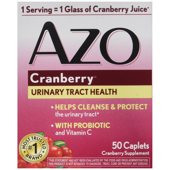 AZO Cranberry for Healthy Urinary Tract with Immune Boosting Probiotic & Vitamin C - 50 Tab