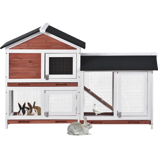 Kairi Weather Resistant Rabbit Hutch with Ramp