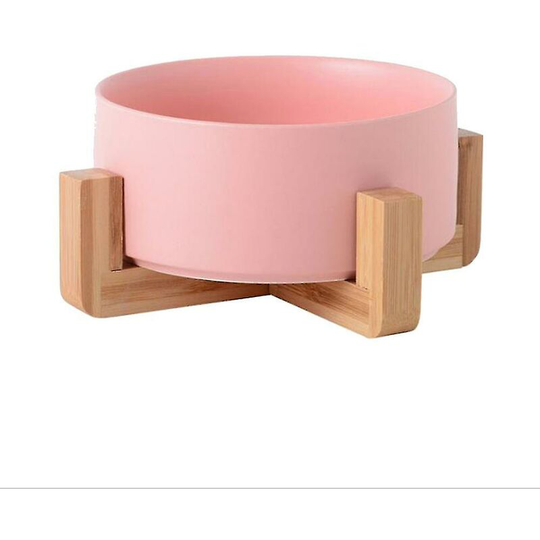 Ceramic Bowl Pet Food Water Bowl Dog Cat Ceramic Bowl Pink