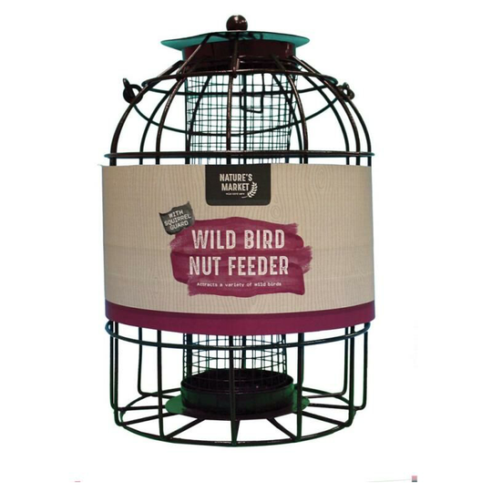 Nature's Market - Natures Market 6 x Wild Bird Hanging Nut Feeder with Squirrel Guard