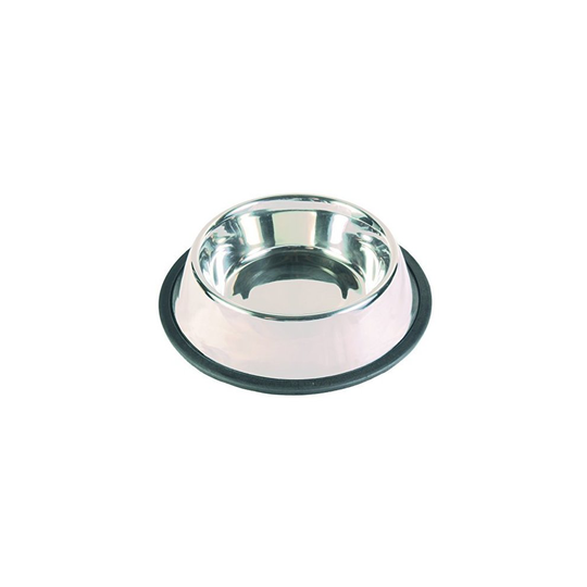 Trixie Heavy Weight Stainless Steel Dog Bowl, 0.7 Litre - Bowl High Feeding - trixie stainless steel bowl dog high weight feeding 16cm pet food