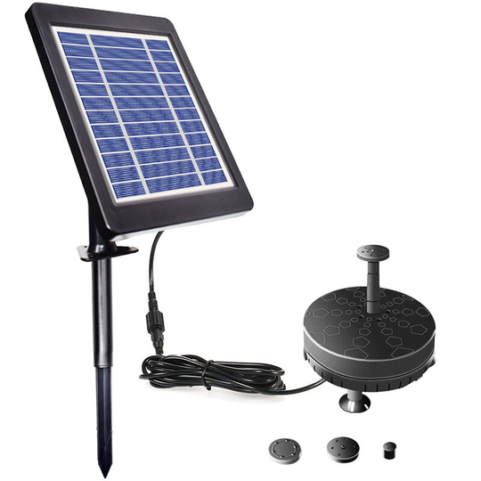 Superseller - Solar Fountain Pump for Birdbath 6V 3.5W Solar Powered Brushless Submersible Water Pump