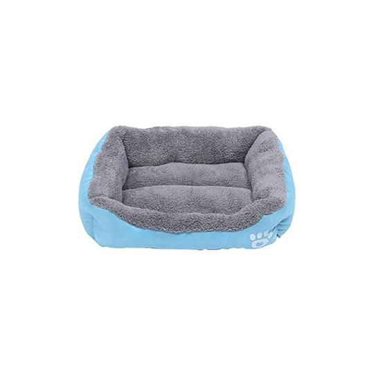 Plush Dog Kennel Dog House Soft Warm Comfortable Bed for Small Medium Large Dogs Winter House Pet Supplies - Blue s 43 * 32cm