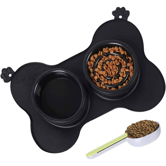 Slow Feeding Bowl for Dogs, Slow Feeding Bowl, Anti Gluttonous Bowl for Dog Cat, Promotes Healthy Feeding and Slow Digestion