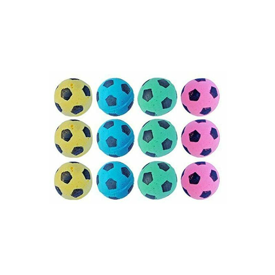 Foam Sponge Soccer Ball Cat Toy Interactive Cat Toys Independent Pet Kitten Cat Exrecise Toy Balls for Real Cats Kittens, Soft, Bouncy and Noise Free