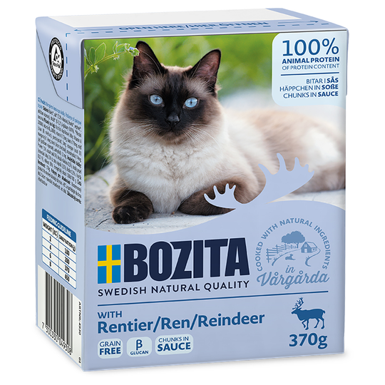Bozita Chunks in Sauce 6 x 370g - Reindeer