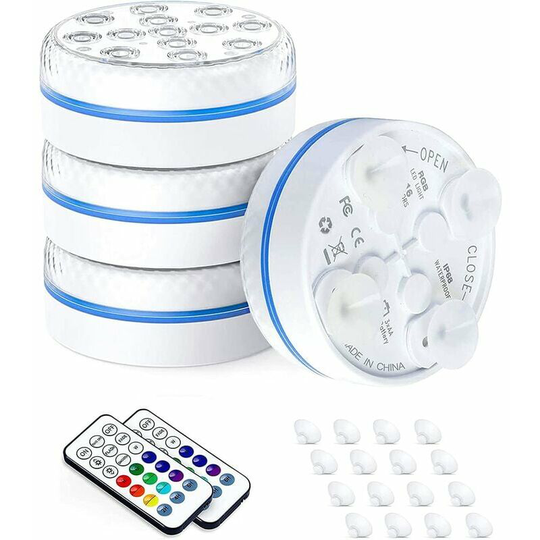 Monly - Submersible led Light, Multi-color Underwater Waterproof Pool Spotlight with Remote Control, Above Ground Swimming Pool Lights, for Fish