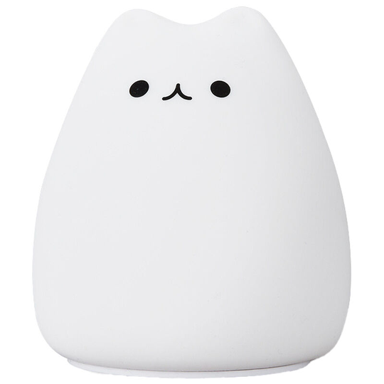Cute kitten silicone night light led colorful color changing atmosphere night light - style1