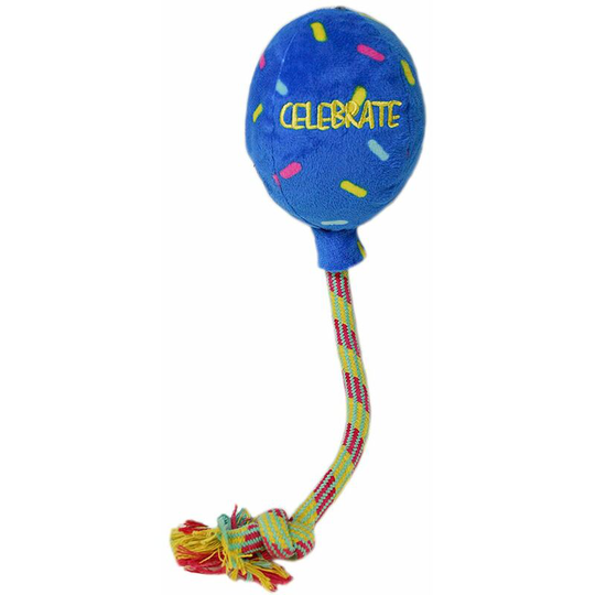 Birthday Balloon Dog Toy (l) (Blue) - Blue - Kong