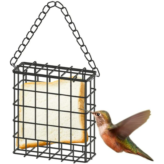Fat Ball Bird Feeder, Metal Hanging Fat Ball Feeder, Hanging Fat Ball Holder Holder for Chickadees, Sparrows and Various Wild Birds