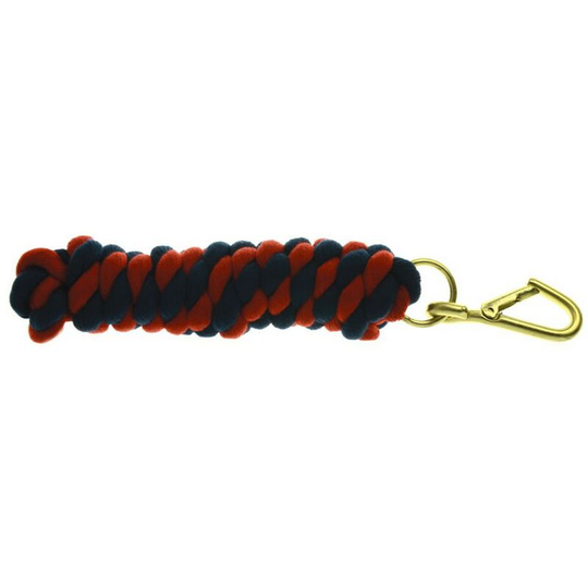 Two Tone Twisted Lead Rope (2.2 metres) (Navy/Red) - Navy/Red - HY