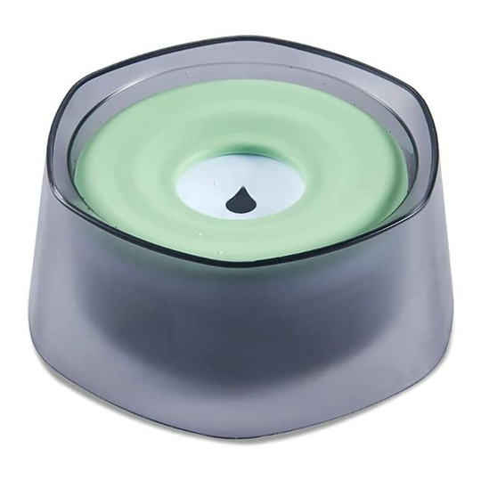 Dog Water Bowl, Spill-Proof Pet Water Bowl, Floating Pet Bowl, Non-Wetting Mouth Pet Water Bowl (Green)