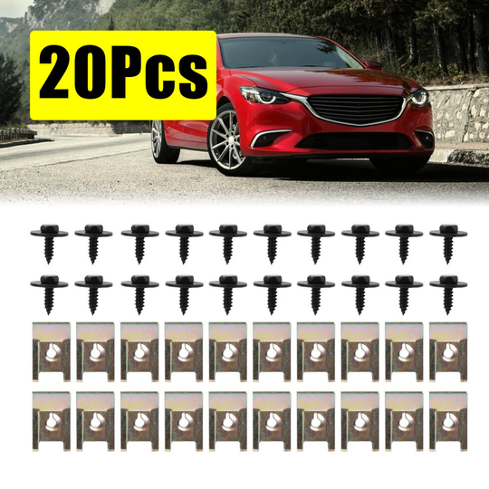 40 X Undertray Nuts For BMW 1/3/5/6 Engine Shield Guard Clips Bolts
