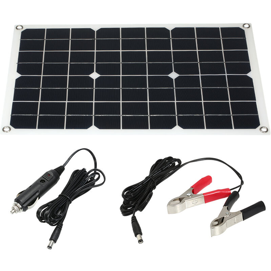 10W 12V Flexible Solar Panel Battery Dual Output Solar Power Energy With USB Interface High Conversion Rate Solar Panel System