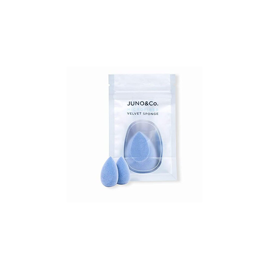 JUNO & Co. Microfiber Sponge, Latex-Free, Dual Layer Technology, Flawless Makeup Blender for Foundations, Powders and Creams (Velvet Love Bundle)