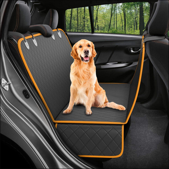 Protective Covers Dog Car Seat Cover, Dog Seat Cover, Dog Car Seat, (137*147cm) Orange Border