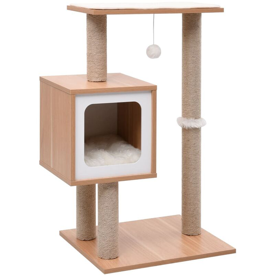 Topdeal Cat Tree with Sisal Scratching Mat 82 cm FF170921_UK