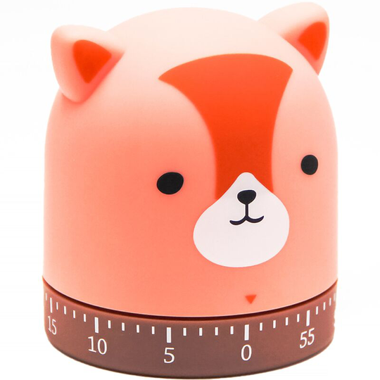 Pesce - Mechanical Kitchen Timer, Christmas Holiday 60-Minute Wind Up Dial 360° Rotating Kitten Countdown Egg Reminder shape4
