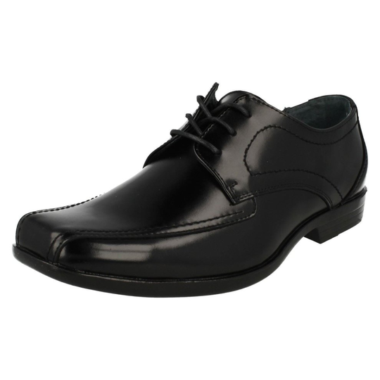 (UK 8, Black) Mens Hush Puppies Formal Lace Up Shoes Easton Ralston - W Fit