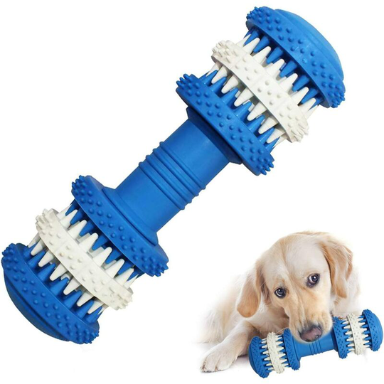 Toy Ball for Dogs Ball Toy Dog Indestructible Chew Toy Rubber Toy Dog Ball Ball Cleans Teeth (Blue, Small)
