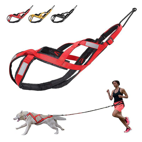 Running Dog Leash Chest Strap Large Dog Vest Leash red m