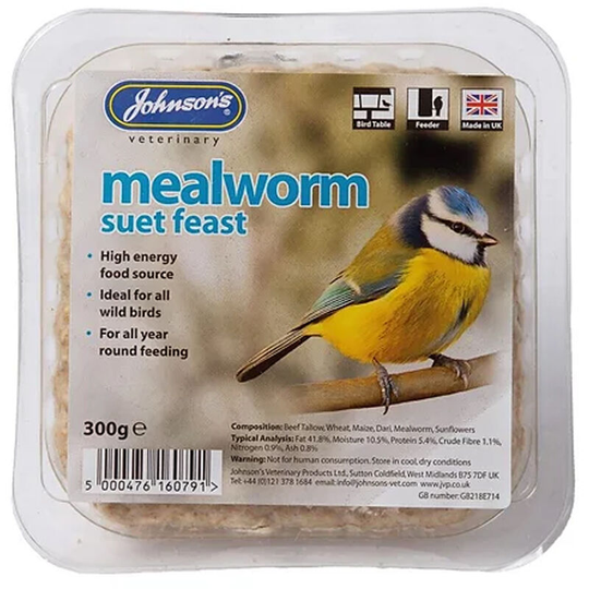 Johnsons - Mealworm Suet Feast Bird Feed (One Size) (May Vary) - May Vary