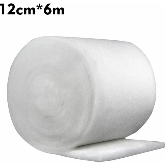 Aquarium Filter Pad Roll Filter Media Biochemical Cotton Filter Foam Fish Tank Sponge For Most Filters Fish Tank Water Cleaning Supplies 12cm*6m
