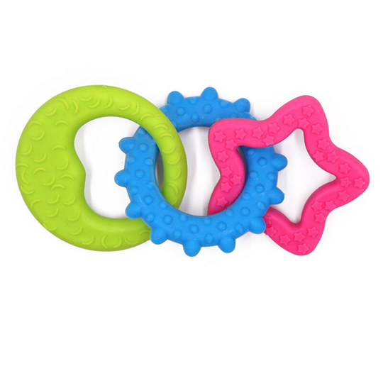Gentle Puppy Dog Teething Chew Toy Rings, Small, for Puppies Up to 11 kg