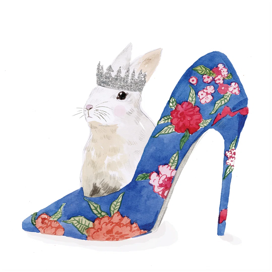 Bunny Shoe - Wrapped Canvas Graphic Art