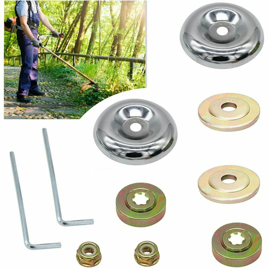 Universal Brush Cutter Nut Fixing Kit Brush Cutter Accessories Lawn Mower Parts Replacement Accessory 10 Pieces - Muff