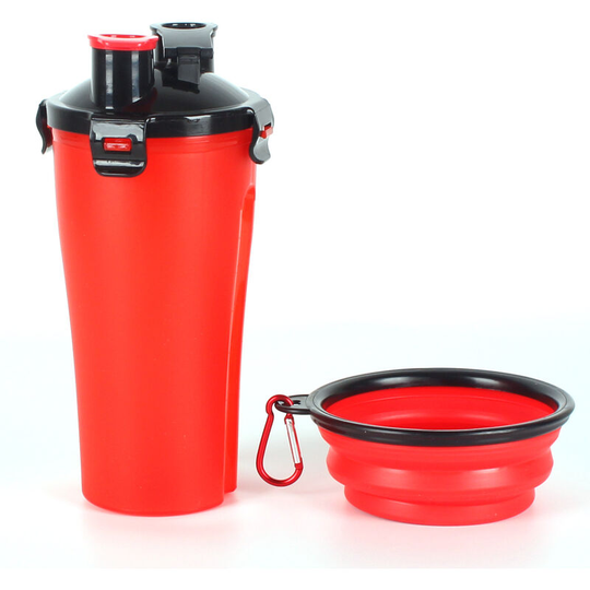 Dog Water Bottle with Collapsible Bowls Portable Water Bottle and Food for Dogs Cat Pets, Travel Bottle for Walking, Exercise, Hiking, Camping