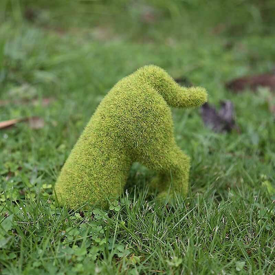 Outdoor Courtyard Grass Green Simulation Flocking Puppy Decoration