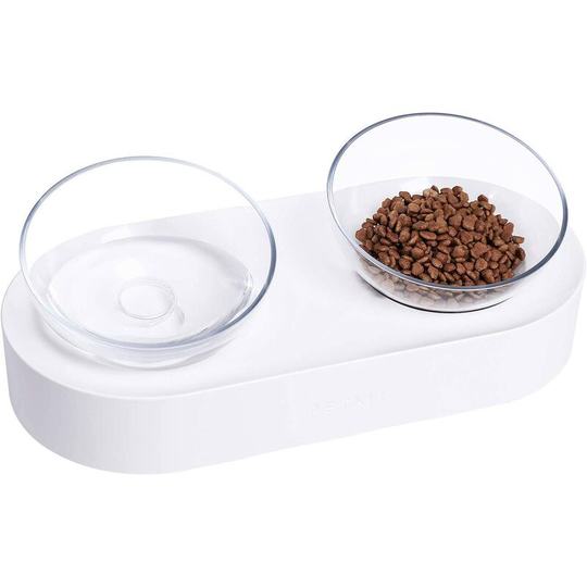 Modou - The cat feeder has a base with an angle adjusted from 0 to 15 degrees to reduce the pressure on the neck when the cat eats, it is suitable