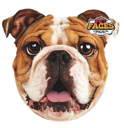 English Bulldog Cushion with Filling