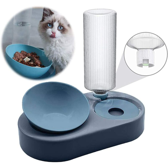 Cat Bowls, Cat Bowls, Automatic Pet Water Dispenser Bowl for Small Dogs and Cats 2 in 1