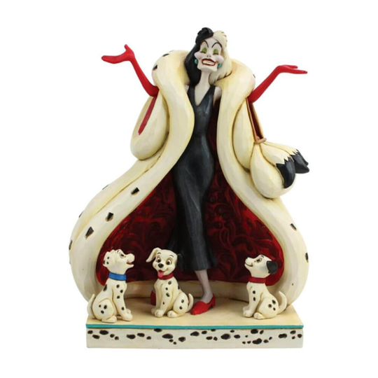 Disney 101 Dalmatians The Cute and the Cruel Cruella and Puppies Figurine