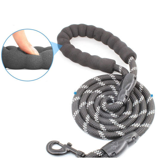Betterlifegb - 5FT Training Leash for Dogs, Nylon Rope Dog Leash with Swivel Lockable Hook and Comfortable Padded Handle, Cat Puppy Leash Lead for