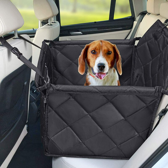 Briday - Dog Car Seat with Sturdy Sides and Dog Safety Belt, Dog Car Seat Cover for Small Medium Dogs, High Quality Waterproof Dog Car Seat