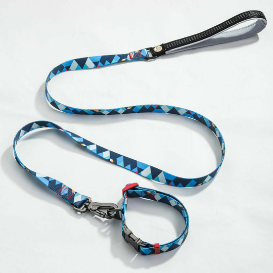 Bearsu - Adjustable Dog Collar with Metal Clasp, Modern, Multicolor, Blue, Petrol, Breathable, Lightweight, Nylon Dog Collar, Dog Collar Small, Neck