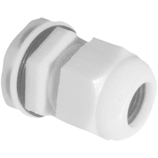 Pvc 20mm White Cable Gland - Pack of 10 - White - Centaur