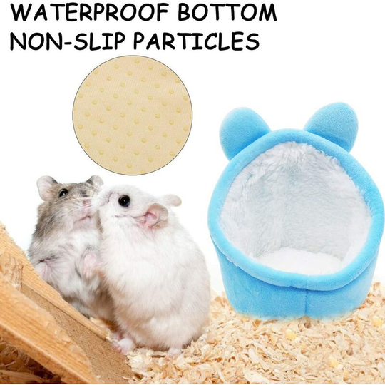 FVO - Winter Cotton Nest House for Dwarf Hamster Cute Mouse Warm Pet Hamster Bed Sofa Nest Mini Soft Bed for Hamster Guinea Pig Hedgehog Squirrel, 2