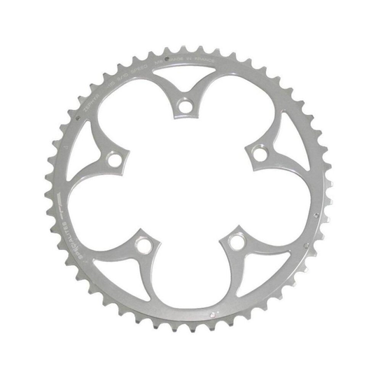 (53T, Silver) Specialites TA Zephyr 9/10X 5-Arm 110 PCD Outer Chainring