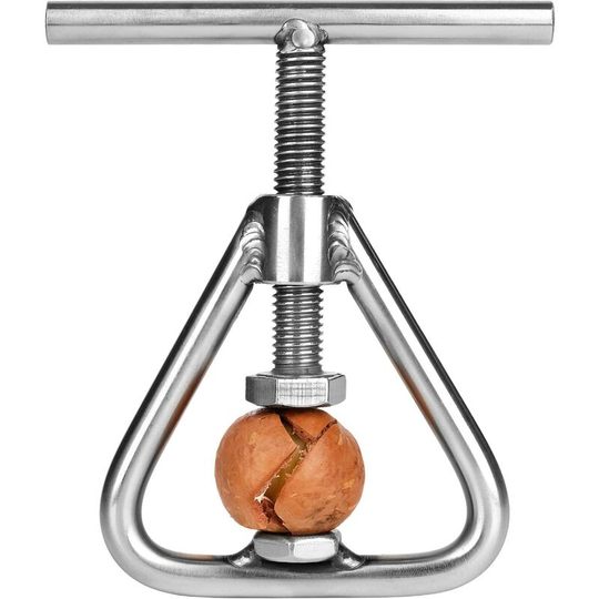 Sun Flowergb - Nut Cracker Black Nut Cracker Stainless Steel Nut Cracker Nut Cracker Heavy Duty Tool for All Nuts, Black Walnut, Macadamia, Hazelnut,