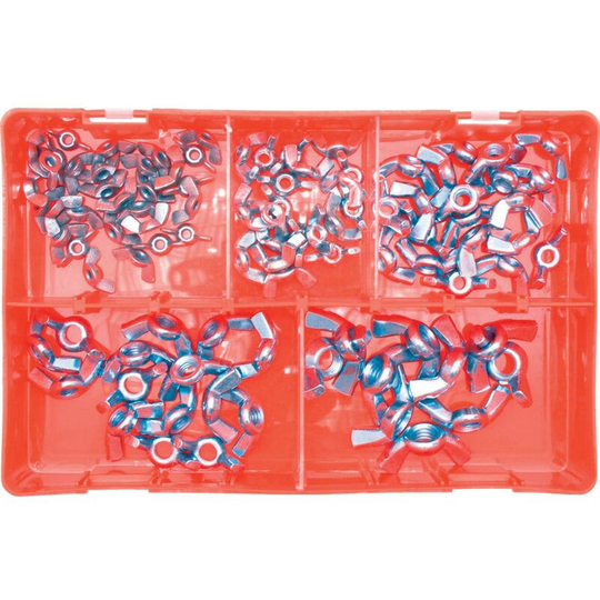 Nuts Steel Metric Wing bzp Kit - Kennedy